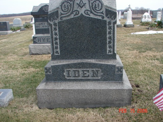Harvey Iden Family Tombstone